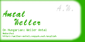 antal weller business card